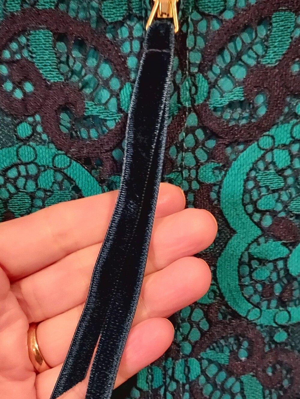 Lilly Pulitzer Teal Lace Shift Dress - Picture 6 of 9